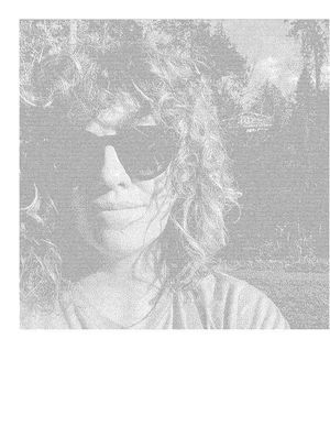 dot matrix style selfie